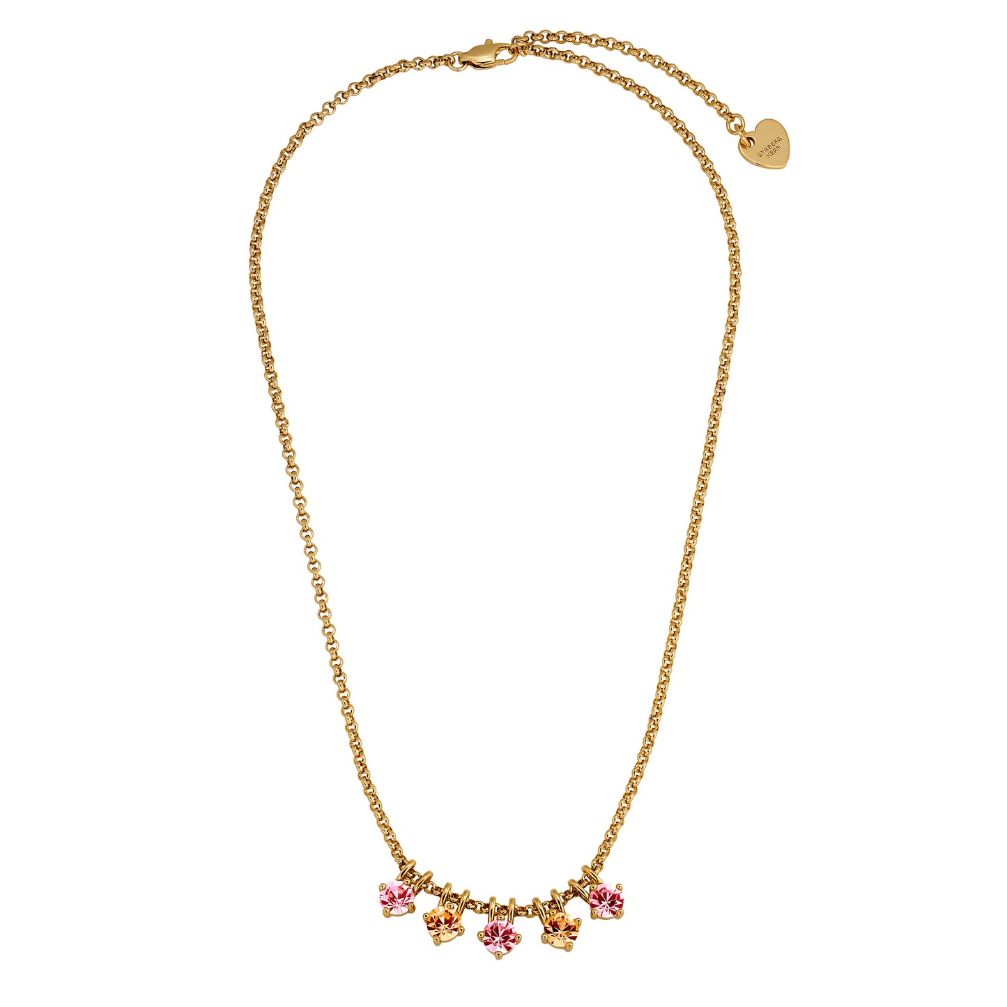 PHILA SHINY GOLD LIGHT ROSE EARRINGS