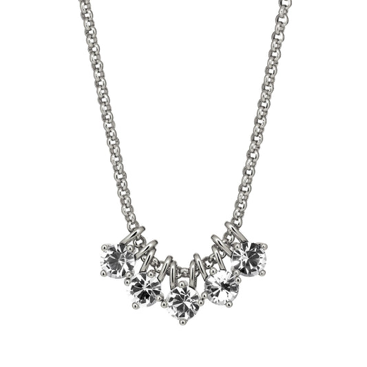 PHILA SHINY SILVER CRYSTAL EARRINGS