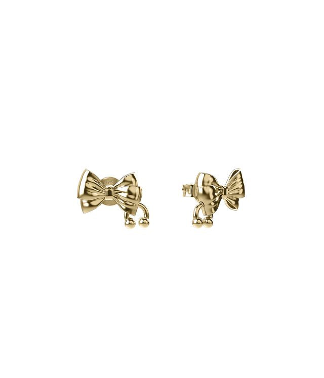 PIERCED BOW EARRINGS