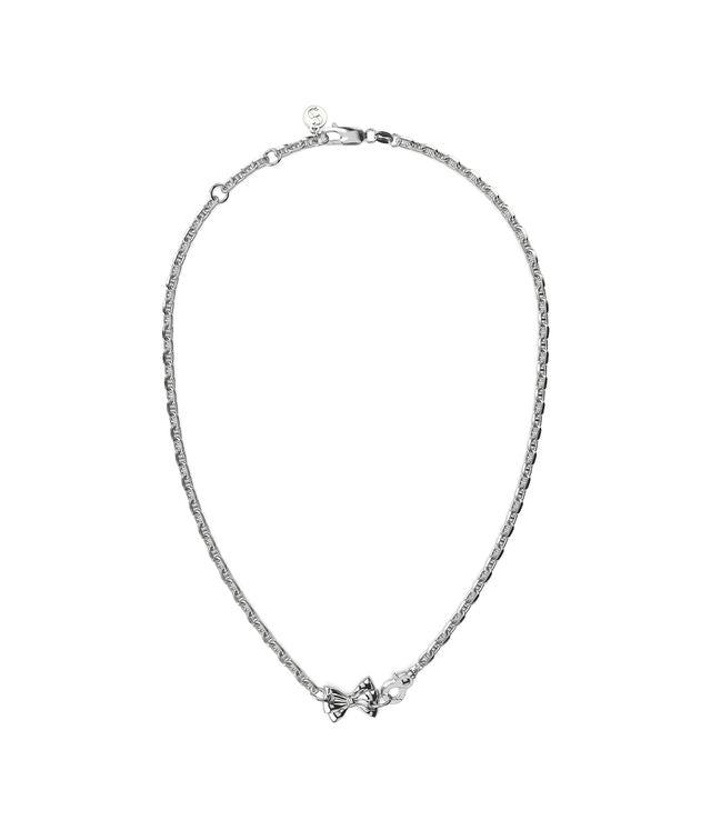 PIERCED BOW NECKLACE