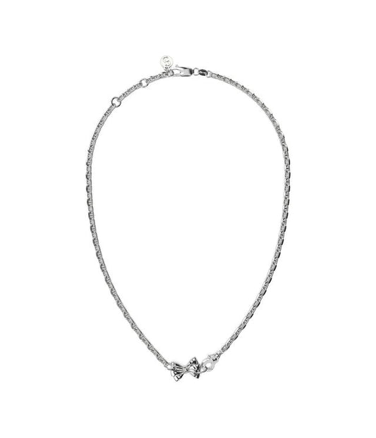 PIERCED BOW NECKLACE