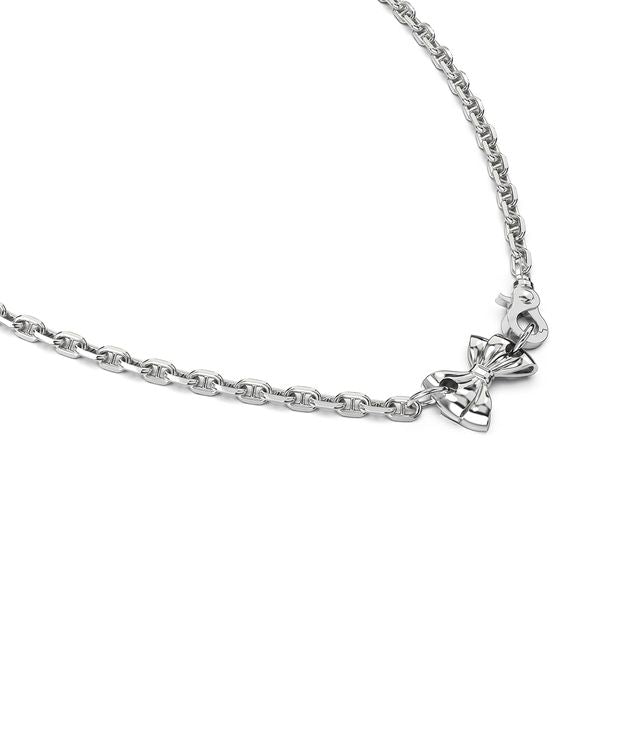 PIERCED BOW NECKLACE