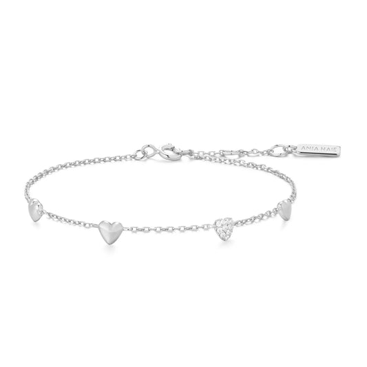 STAR PUFFED HEART STATION BRACELET