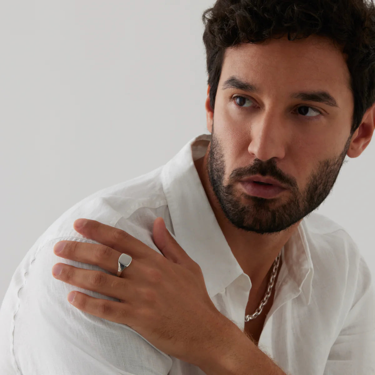 QUADRIS MEN'S SIGNET RING