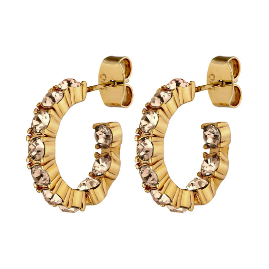 RAQUEL SHINEY GOLD GOLDEN EARRINGS