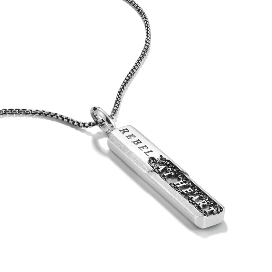 REBEL A HEART LETTERING PENDANT