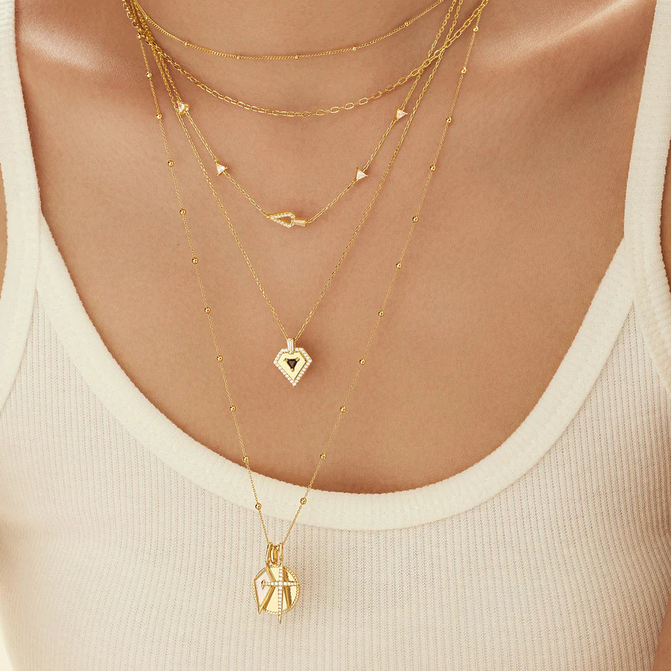 POP RECTANGLE LINK CHAIN NECKLACE