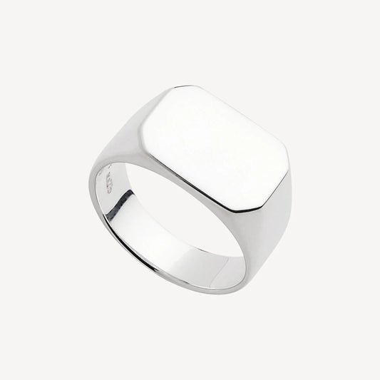 MOTO MEN'S RECTANGULAR SIGNET RING