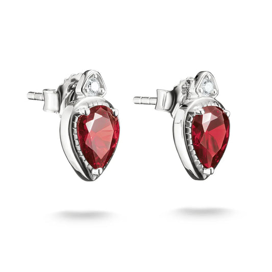ELYNDRA RED TEARDROP EARRINGS