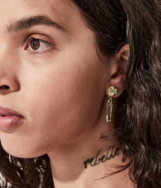ROSE PIN EARRINGS
