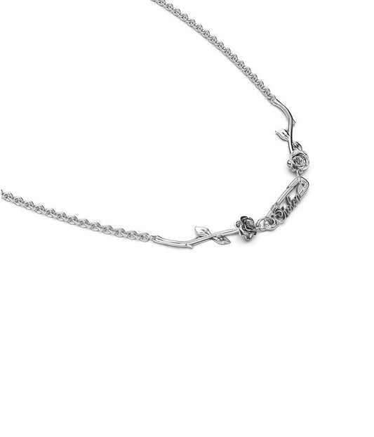 ROSE PIN NECKLACE