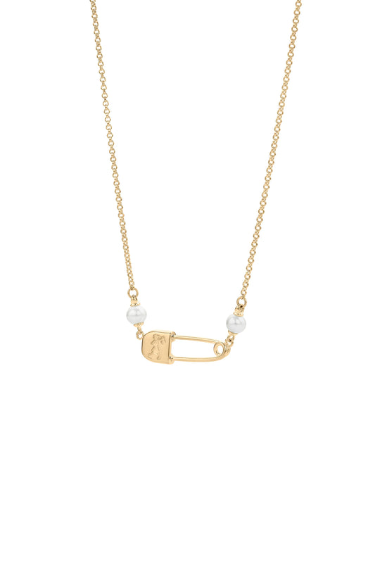 MINI RUNAWAY SAFETY PIN NECKLACE