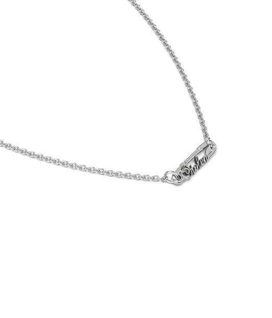 SCRIPTED PIN NECKLACE