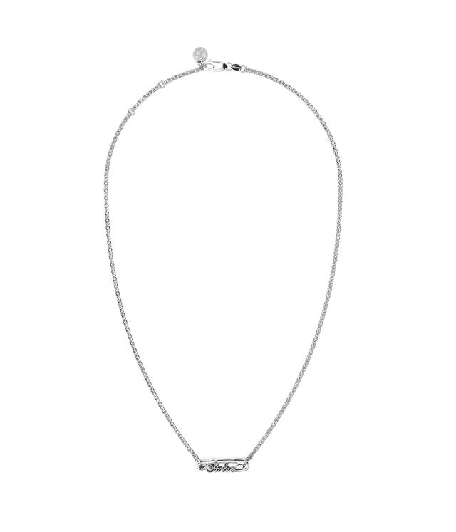 SCRIPTED PIN NECKLACE