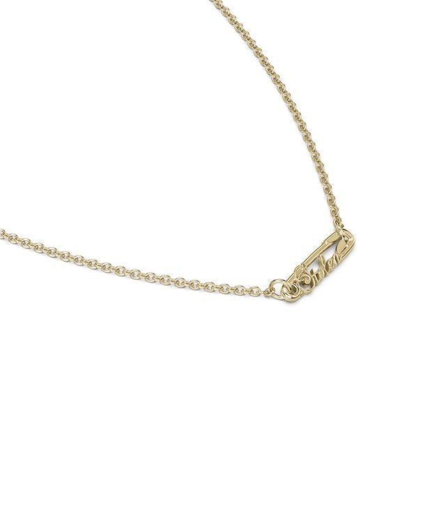 SCRIPTED PIN NECKLACE