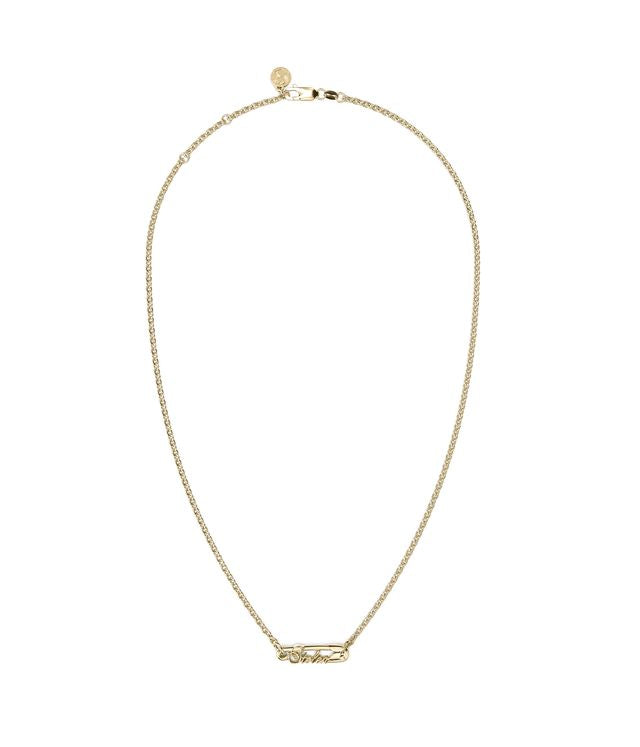 SCRIPTED PIN NECKLACE