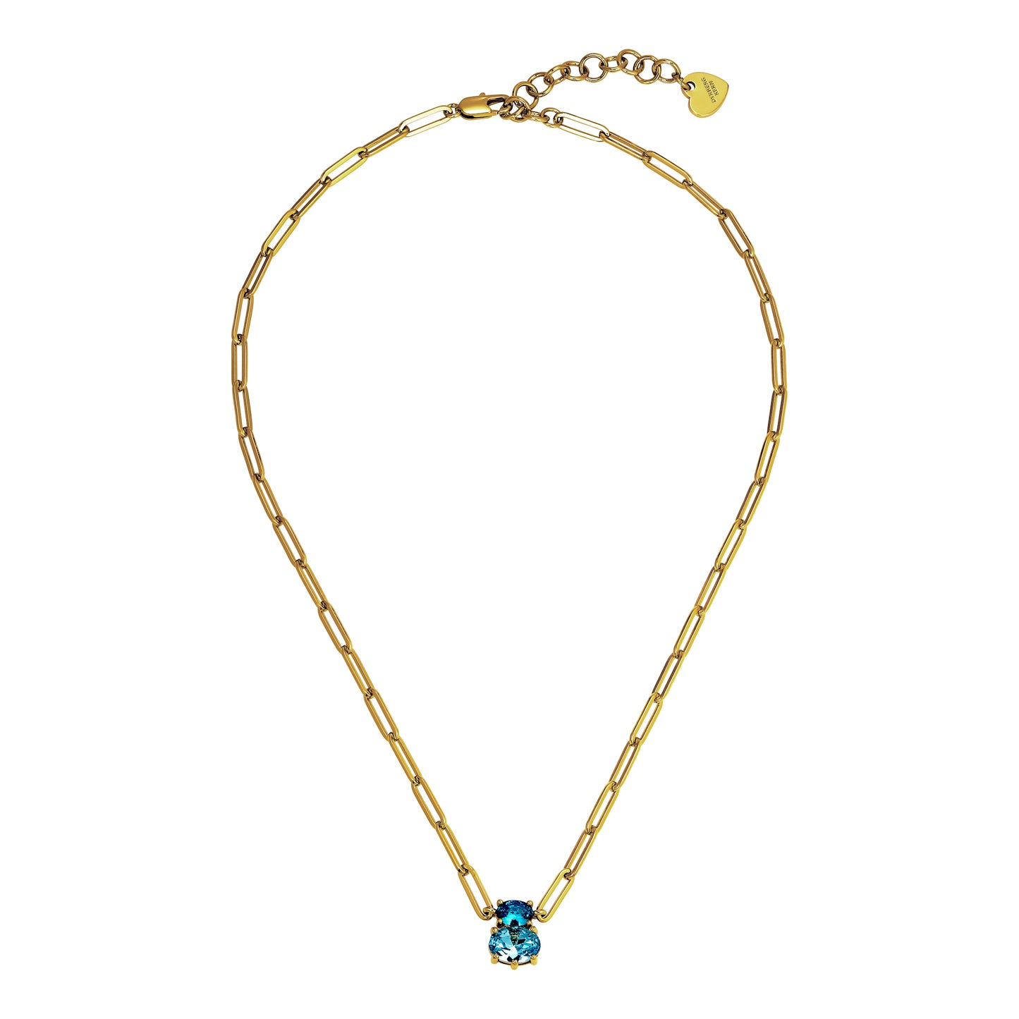 SERAFINE SHINY GOLD PETROL NECKLACE