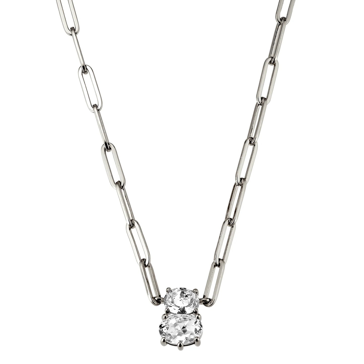 SERAFINE SHINY SILVER NECKLACE