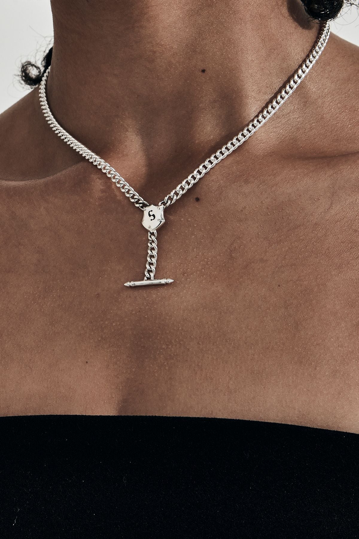SHIELD FOB NECKLACE