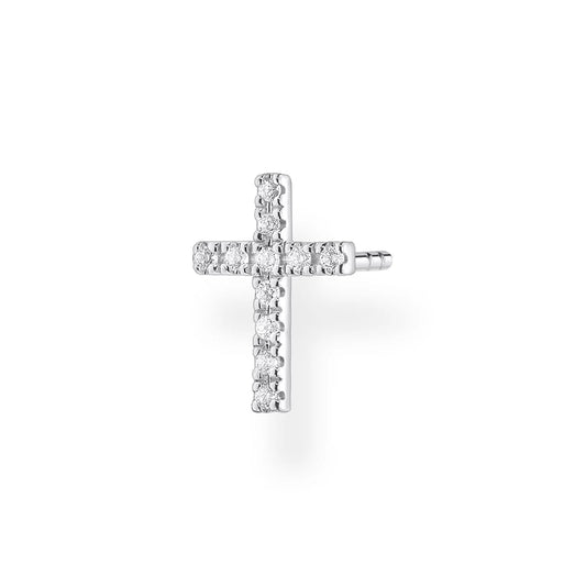 SINGLE EAR STUD CROSS