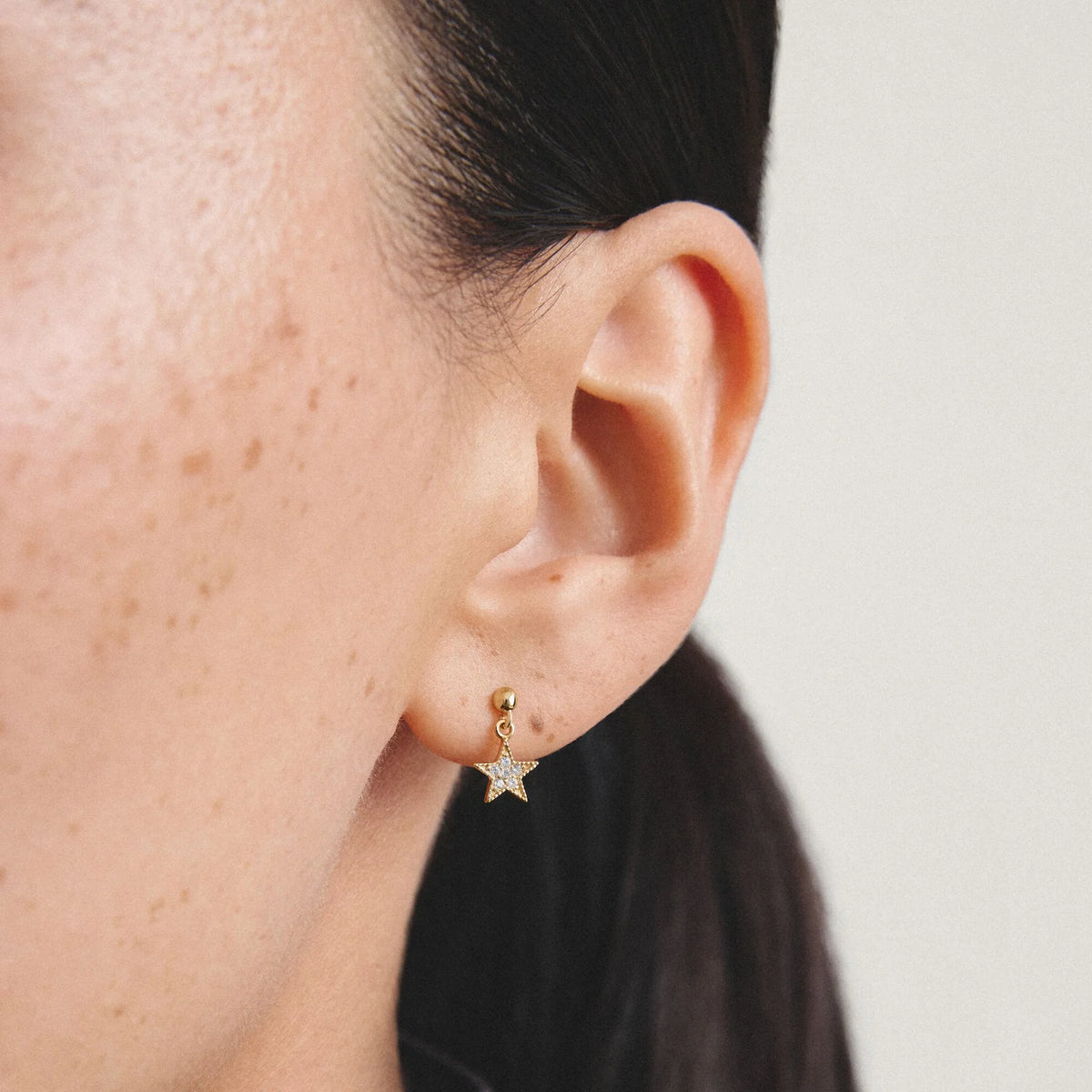 CLASSIC ALLOY STAR & MOON EARRINGS