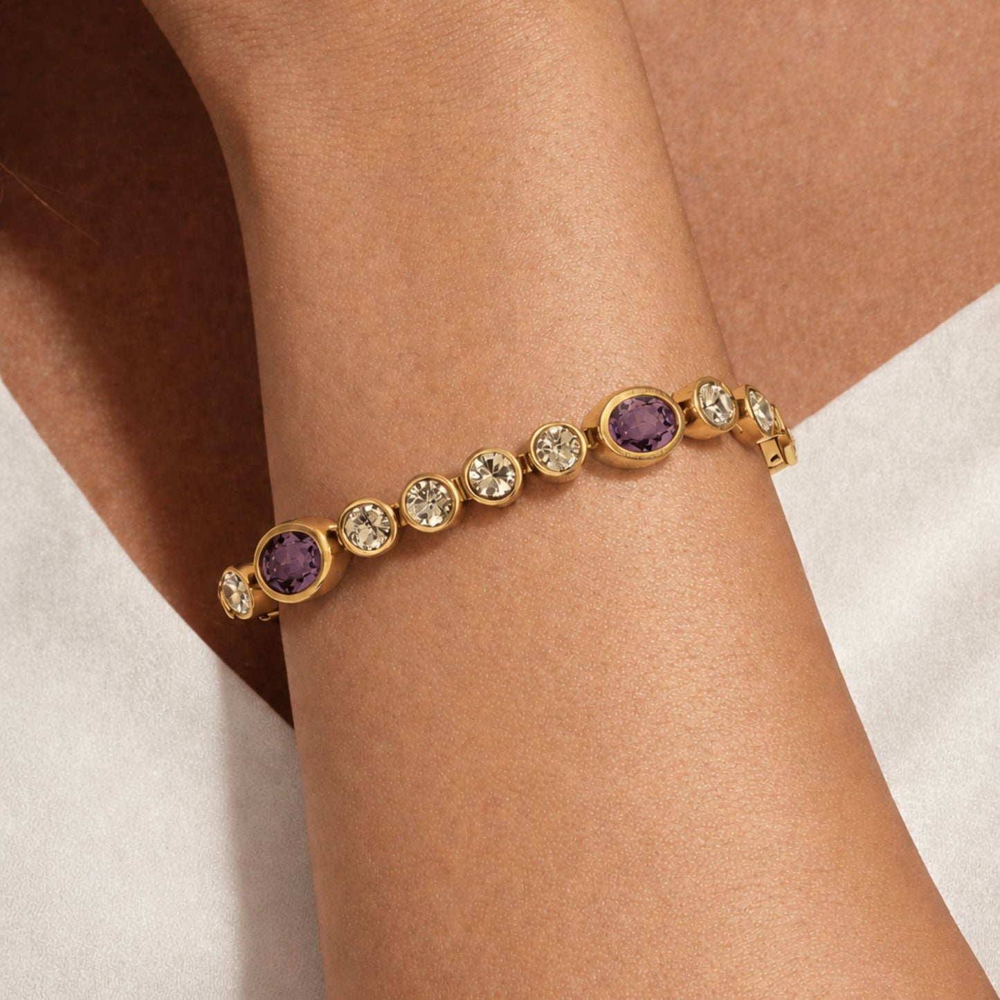 SOPHIA SHINY GOLD GOLDEN ROSE BRACELET