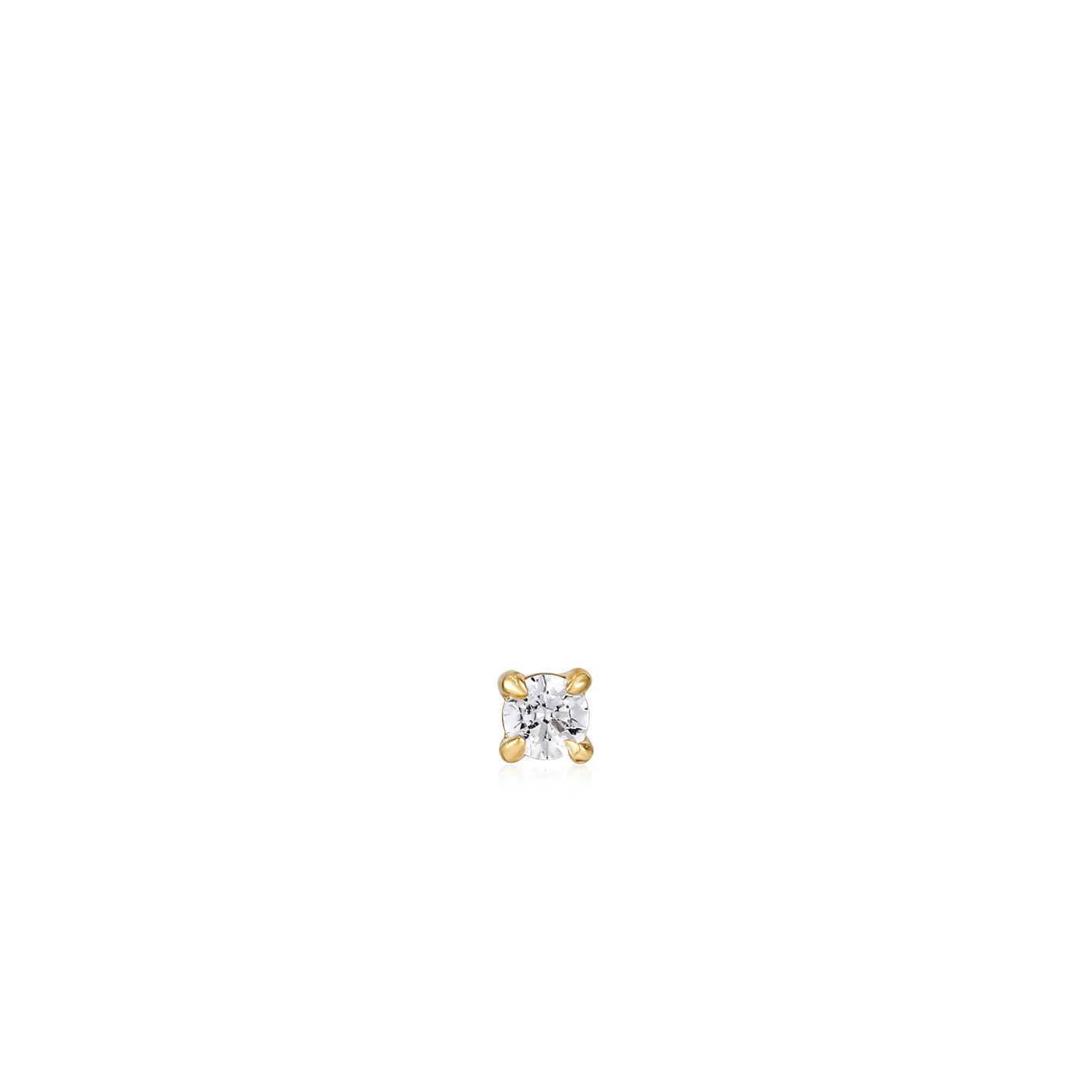SPARKLE BARBELL SINGLE EARRING