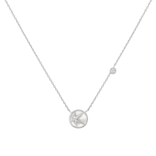 DAINTY STARRY MOTHER OF PEARL NECKLACE