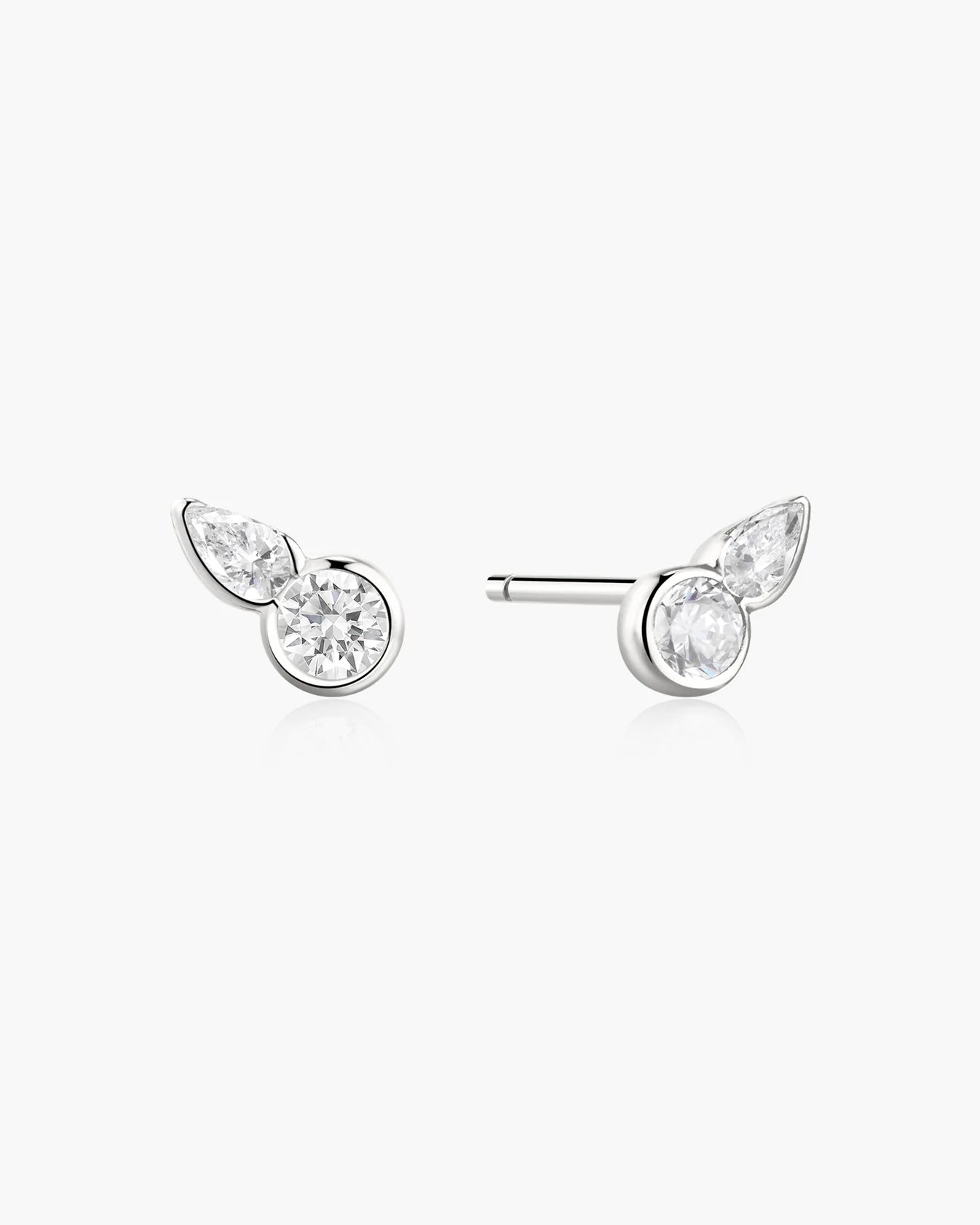 WANDERER ROUND & TEARDROP STUD EARRINGS