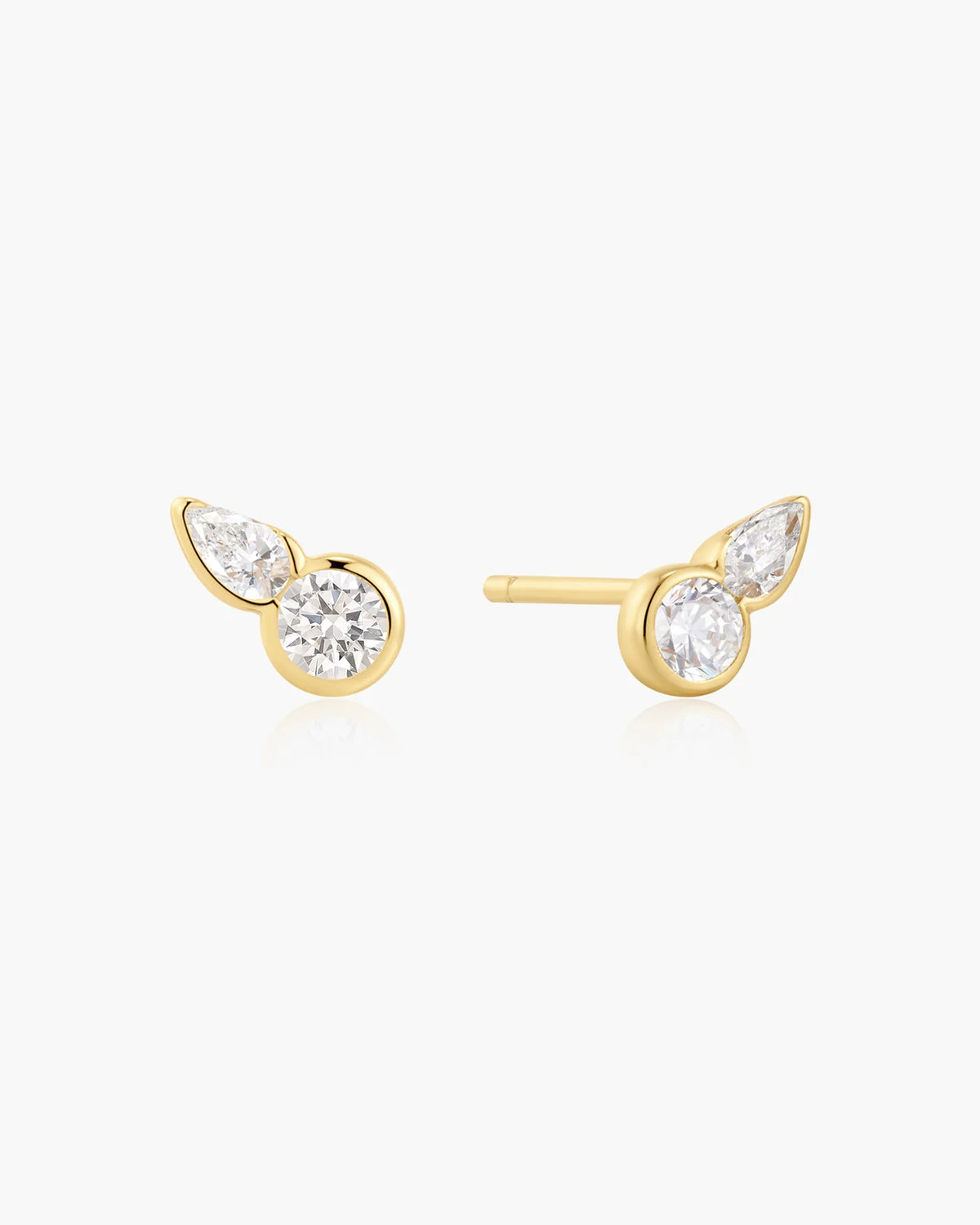 WANDERER ROUND & TEARDROP STUD EARRINGS