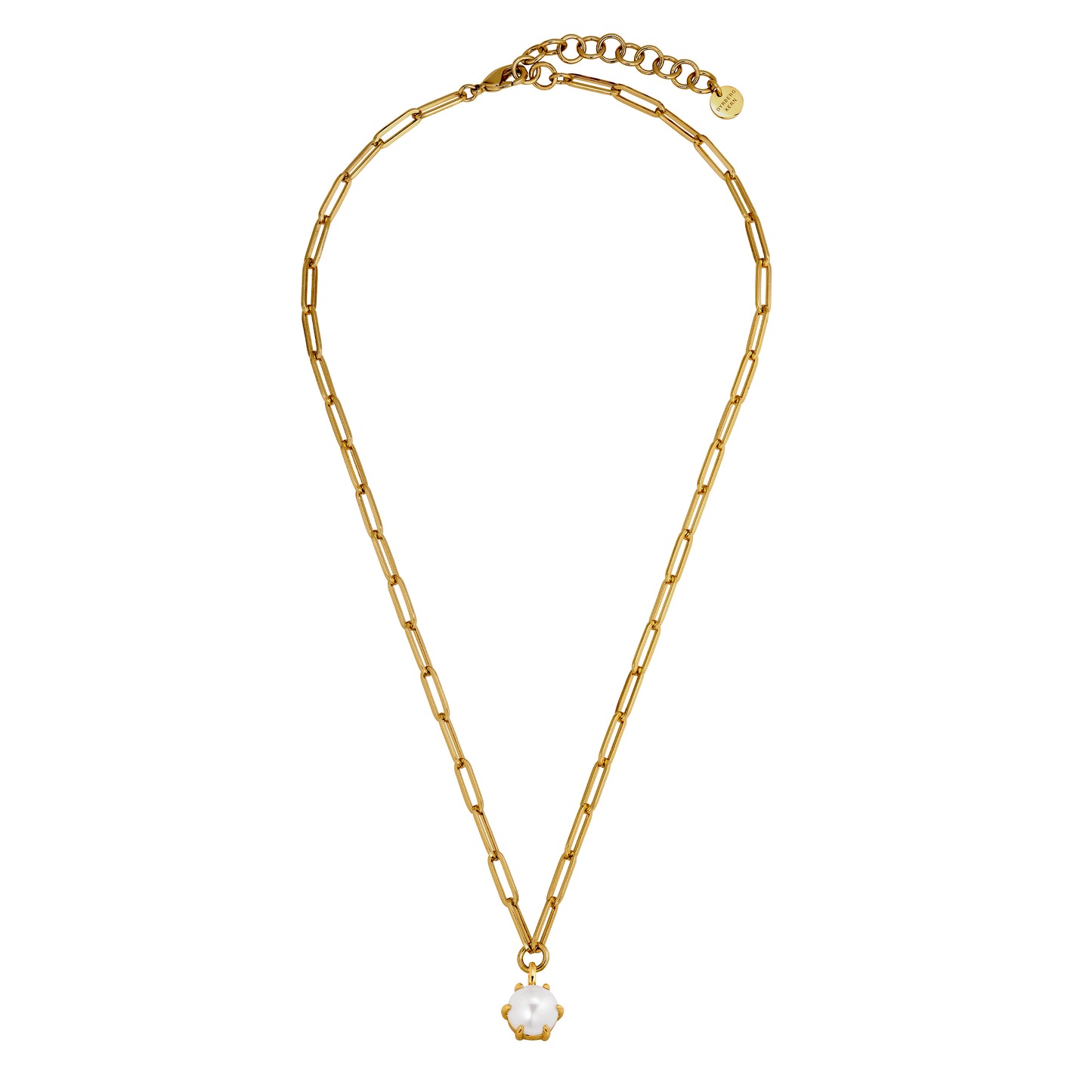 TESSA SHINY GOLD PEARL NECKLACE