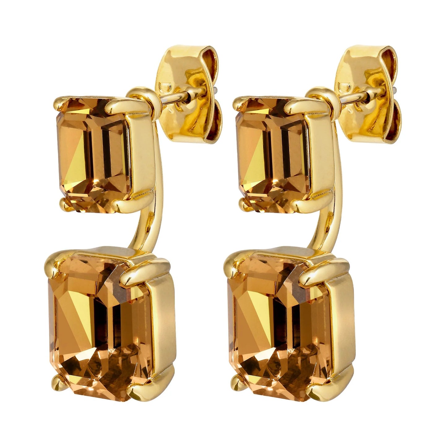 TETI SHINEY GOLD GOLDEN EARRINGS