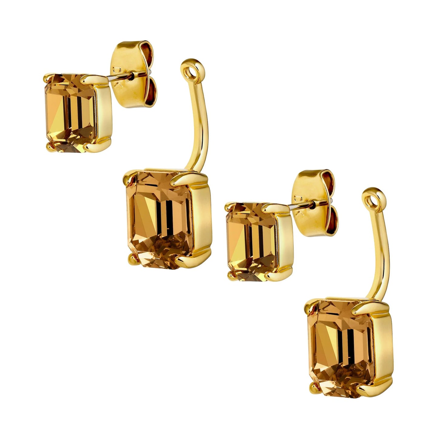 TETI SHINEY GOLD GOLDEN EARRINGS