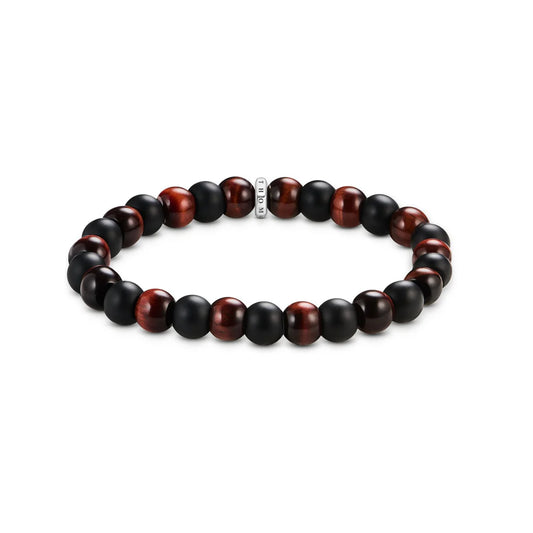 REBEL RED TIGERS EYE OBSIDIAN BRACELET