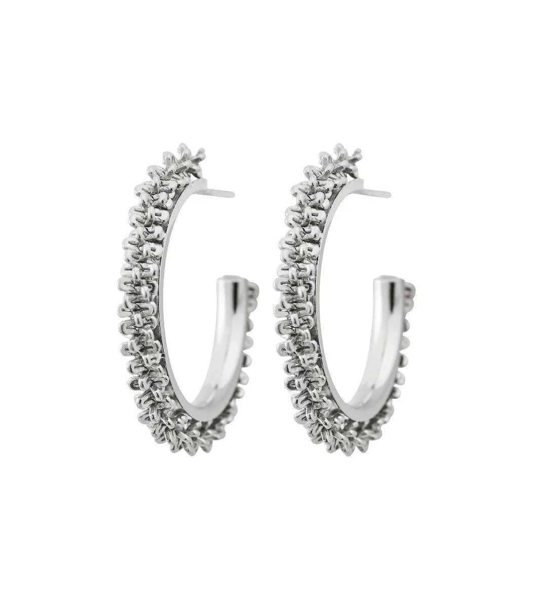 TINSEL CREOLE EARRINGS