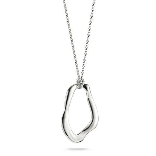 FLUID WAVE PENDANT NECKLACE