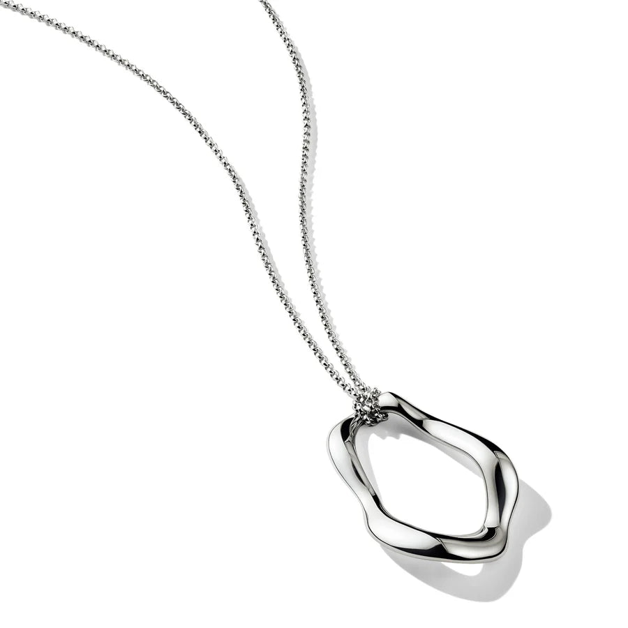 FLUID WAVE PENDANT NECKLACE