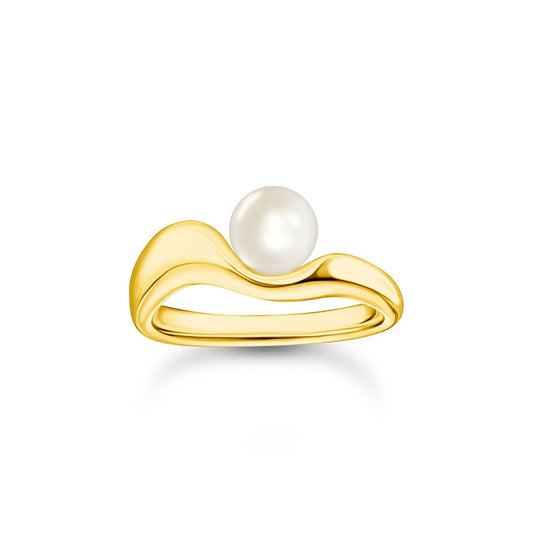 FLUID ORGANIC FRESHWATER PEARL WAVY RING