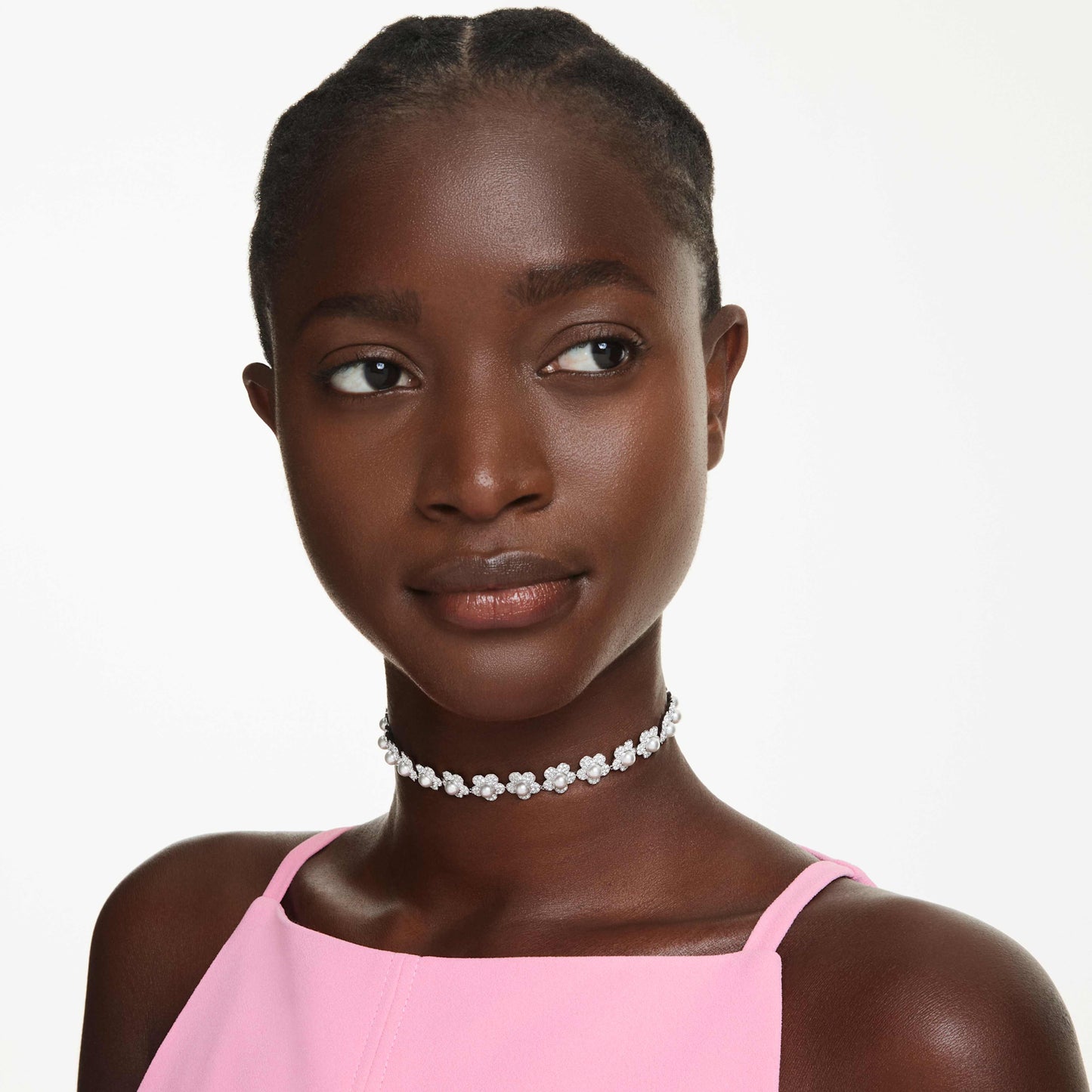 ARIANA GRANDE X CHOKER - WHITE, RHODIUM