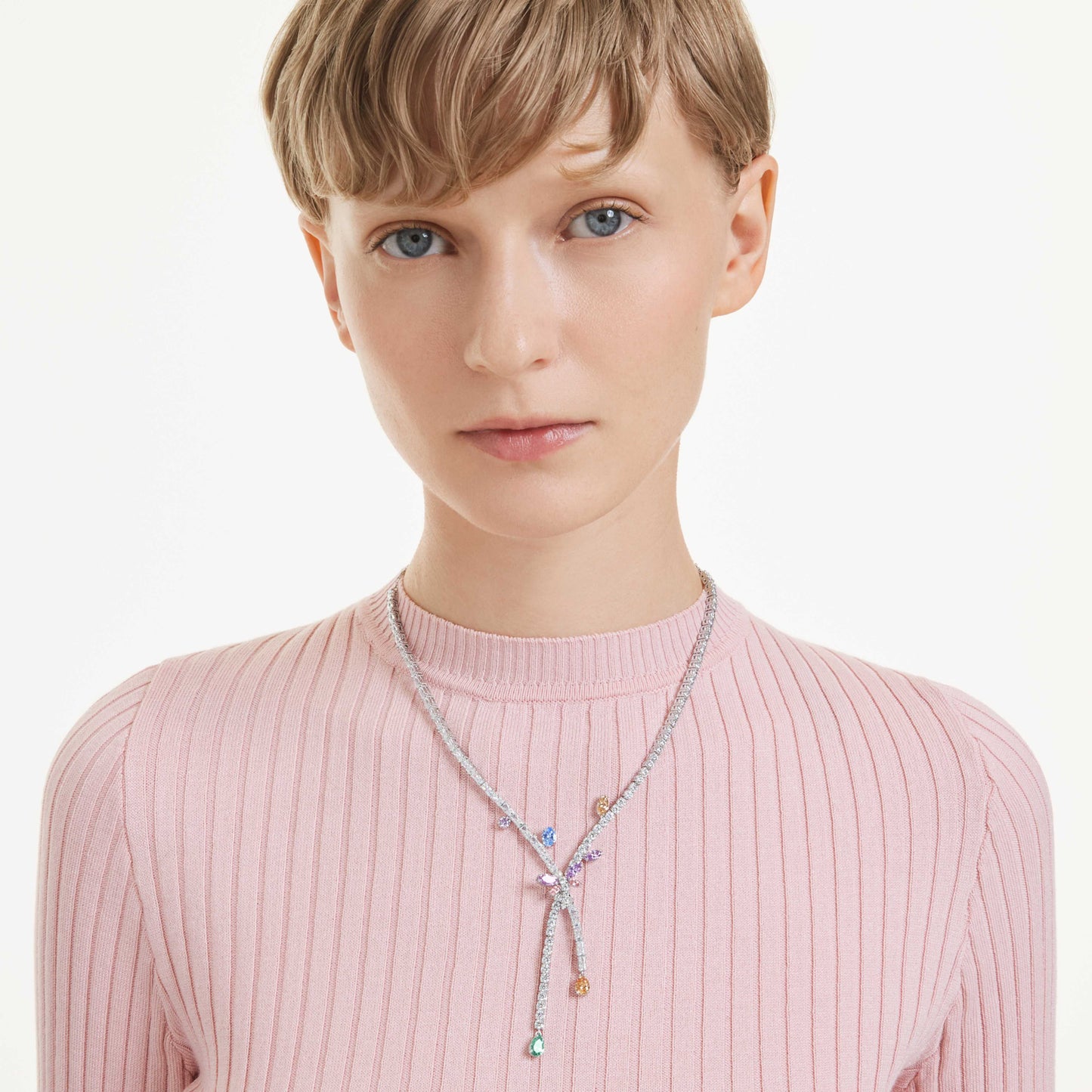 ARIANA GRANDE X NECKLACE DRAGONFLY - MULTICOLOURED, RHODIUM