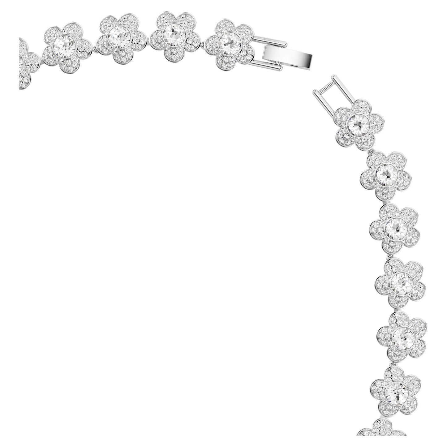 ARIANA GRANDE X NECKLACE FLOWER - WHITE, RHODIUM