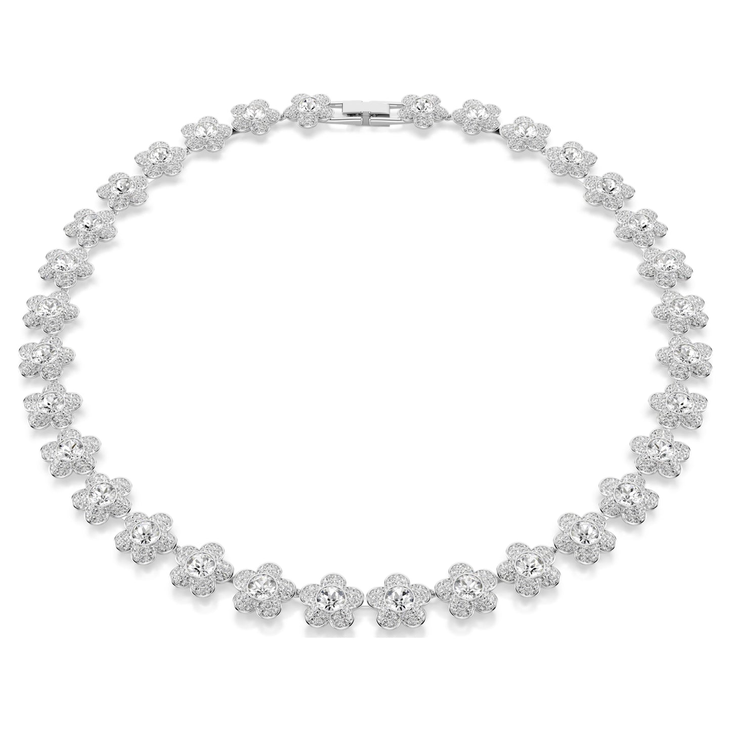 ARIANA GRANDE X NECKLACE FLOWER - WHITE, RHODIUM
