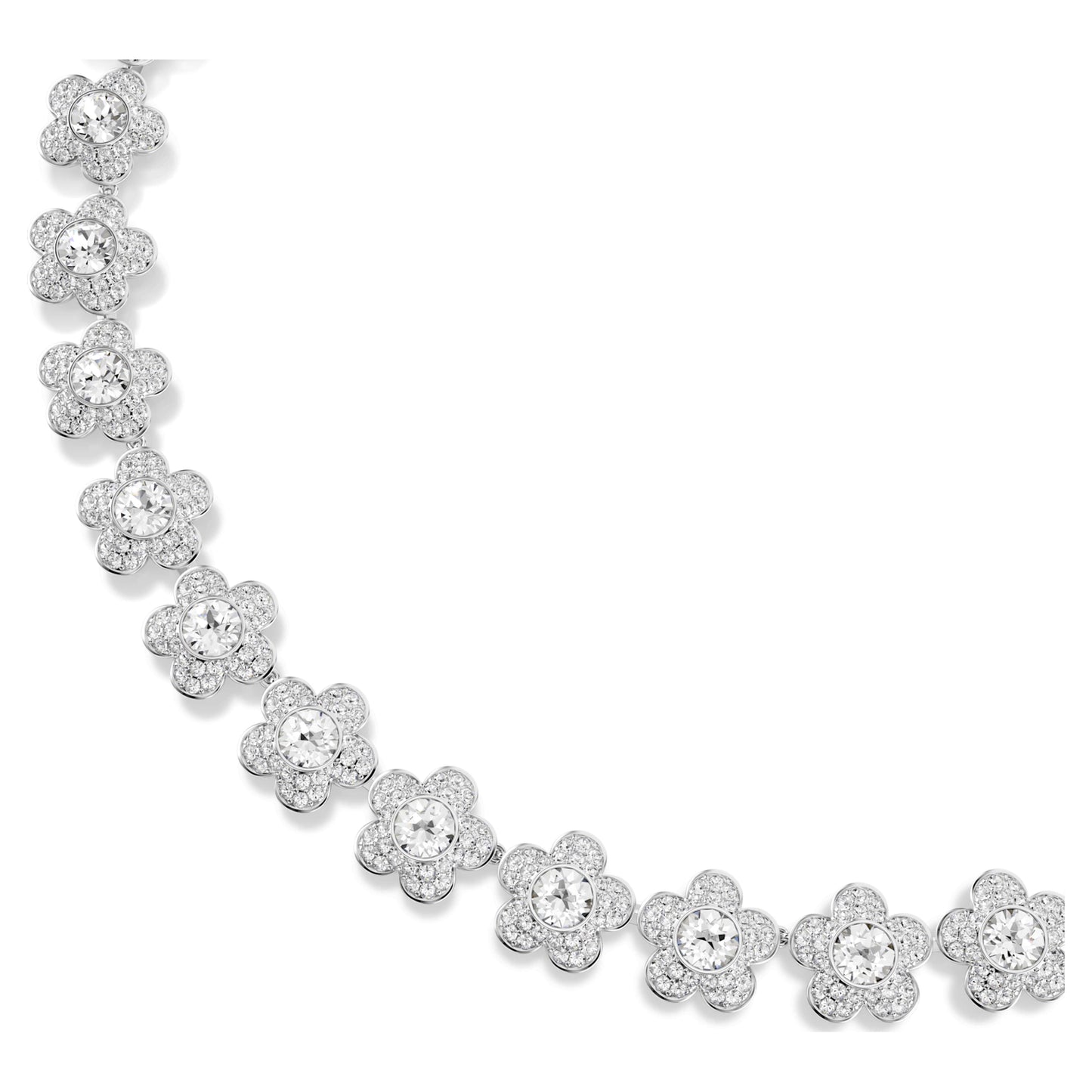 ARIANA GRANDE X NECKLACE FLOWER - WHITE, RHODIUM