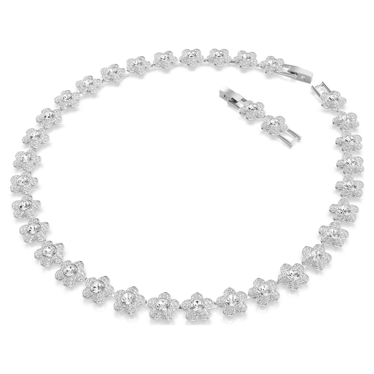 ARIANA GRANDE X NECKLACE FLOWER - WHITE, RHODIUM