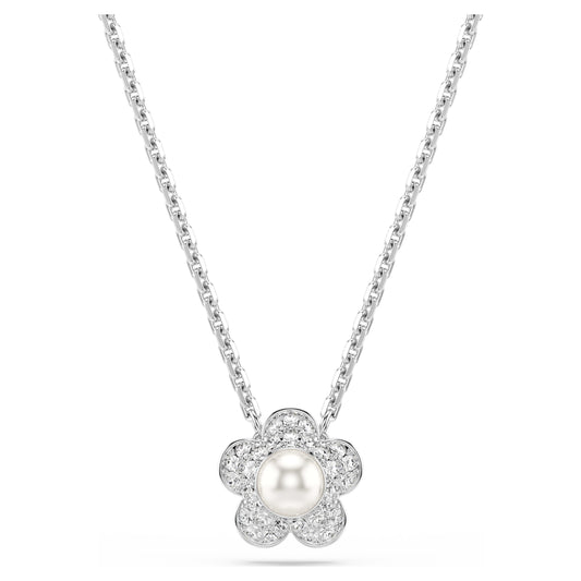 ARIANA GRANDE X PENDANT FLOWER - WHITE RHODIUM