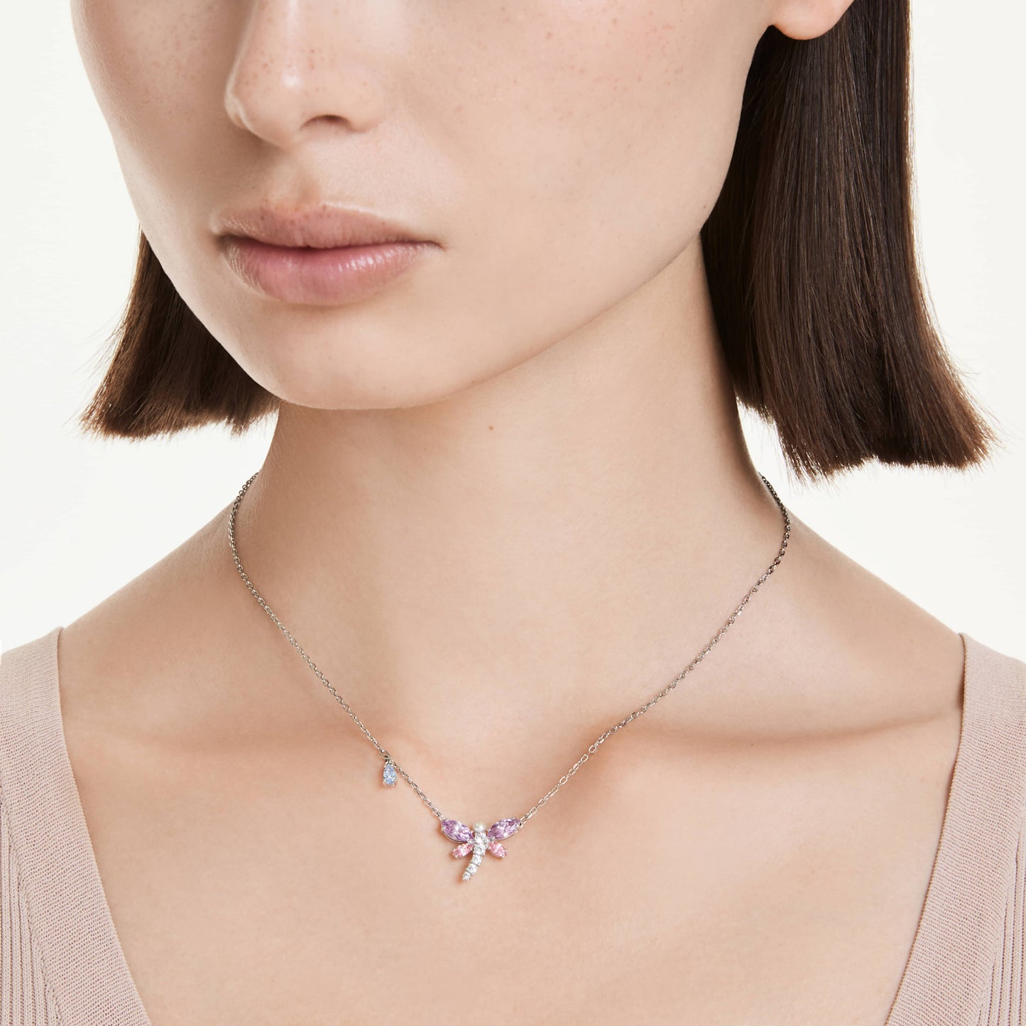 ARIANA GRANDE X PENDANT DRAGONFLY - MULTICOLOURED, RHODIUM
