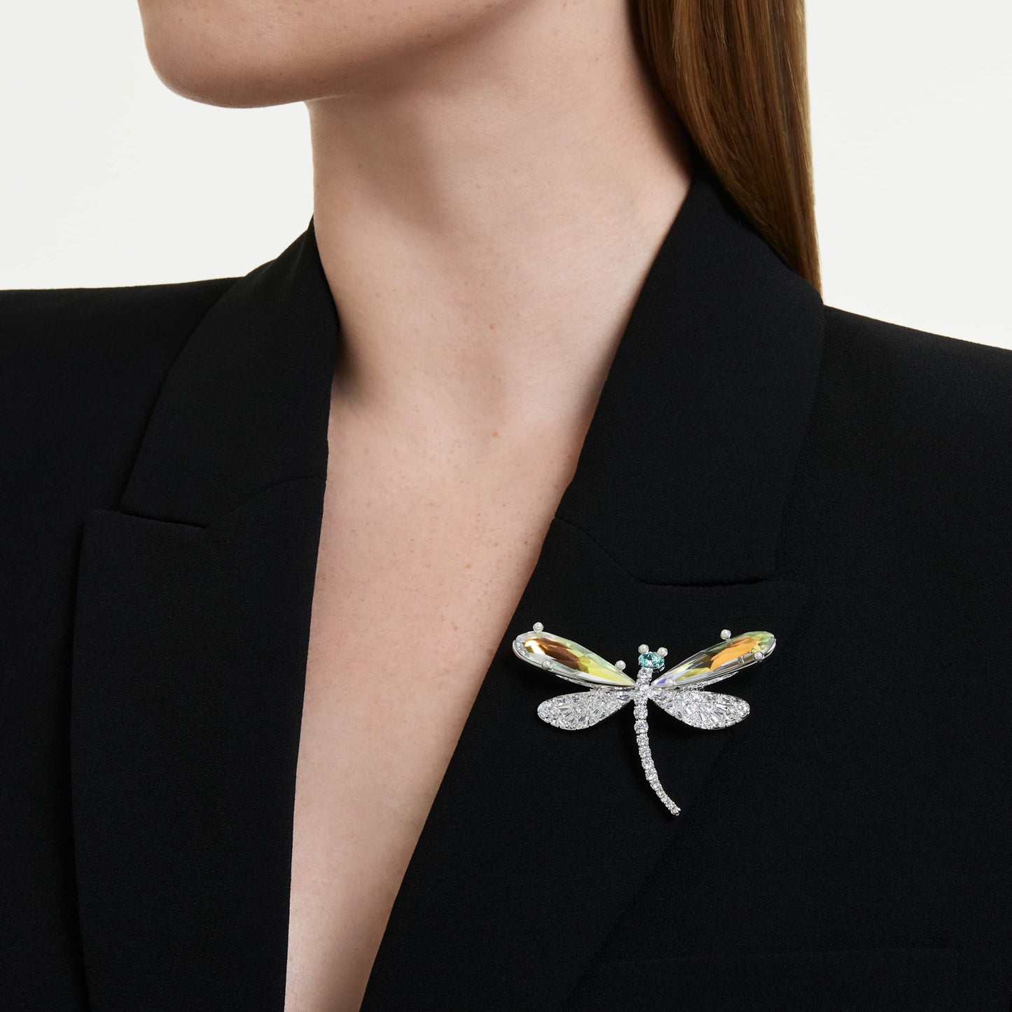 ARIANA GRANDE X PENDANT & BROACH DRAGONFLY - WHITE, RHODIUM