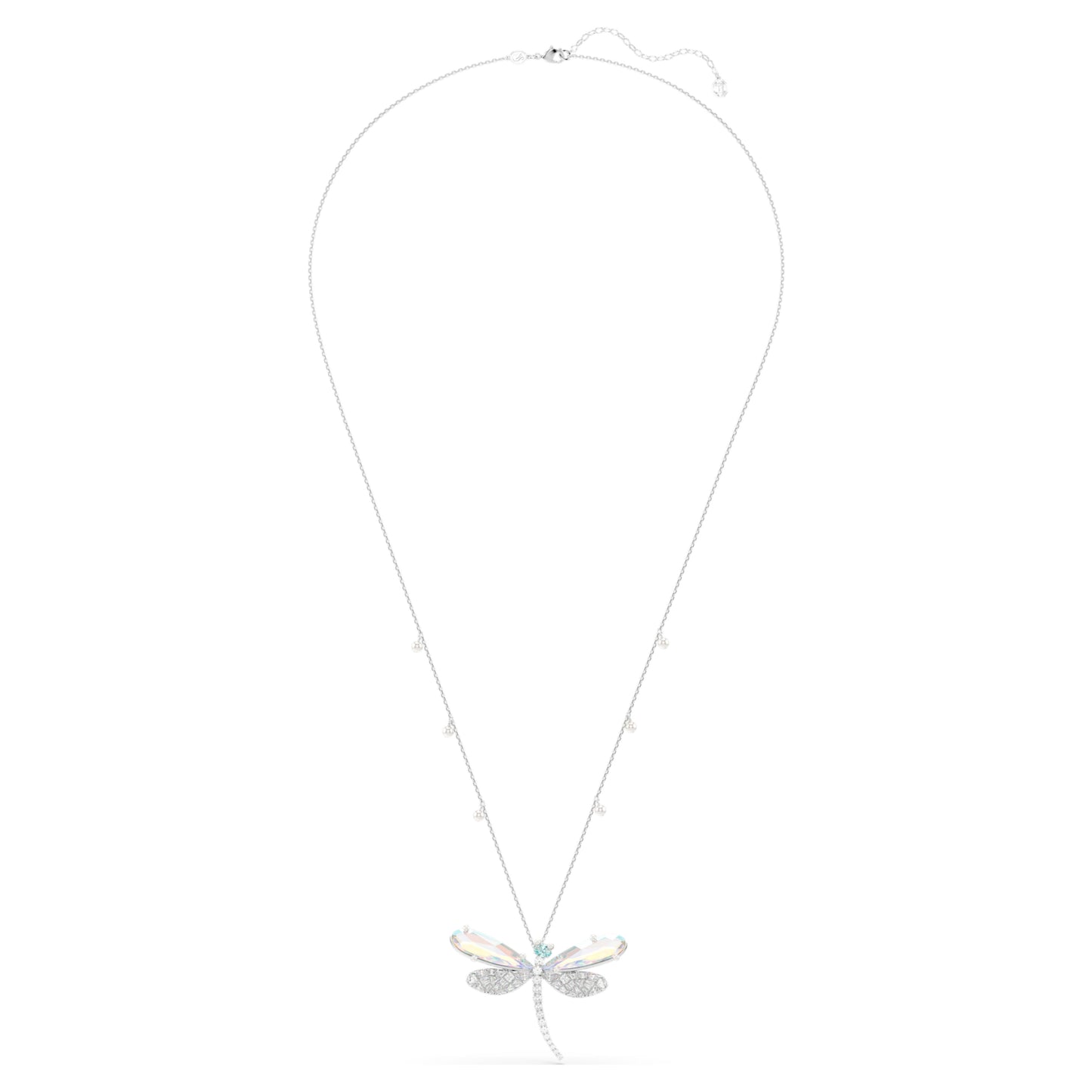 ARIANA GRANDE X PENDANT & BROACH DRAGONFLY - WHITE, RHODIUM