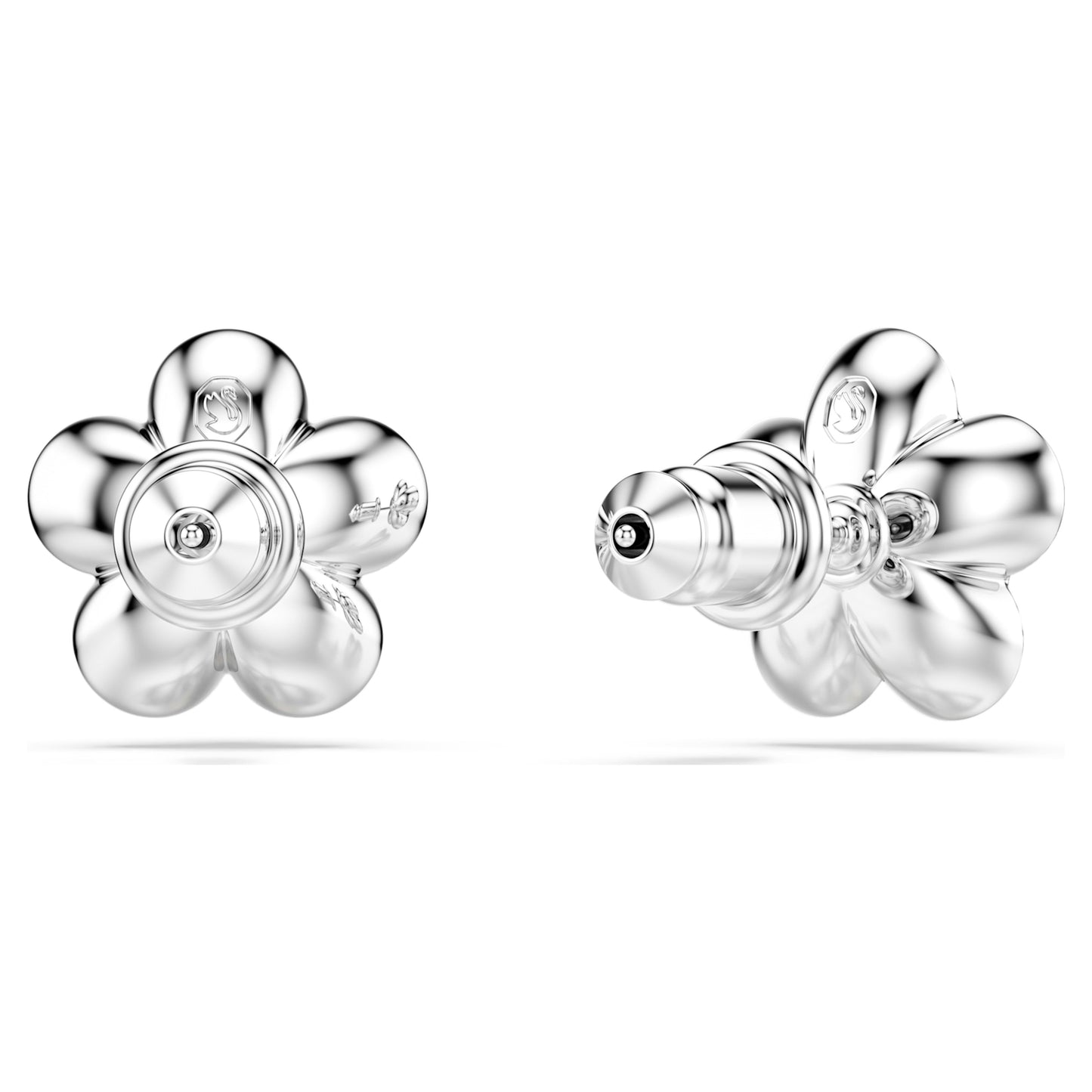 ARIANA GRANDE X STUD EARRINGS FLOWER - WHITE, RHODIUM