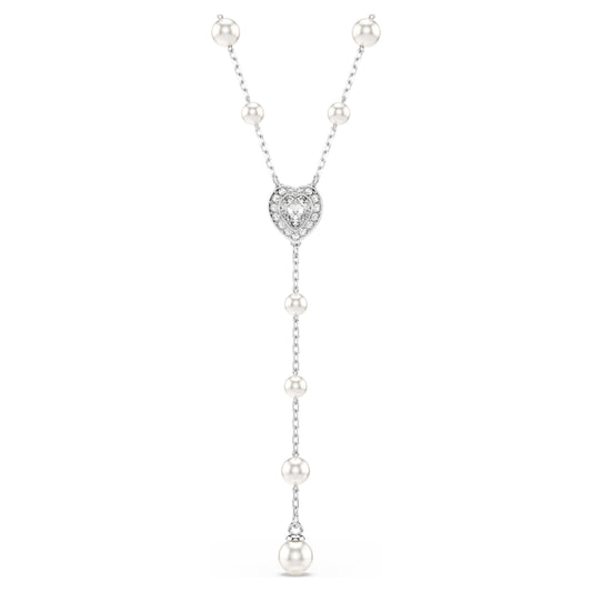 ARIANA GRANDE X SWAROVSKI Y NECKLACE - PEARL, WHITE, RHODIUM